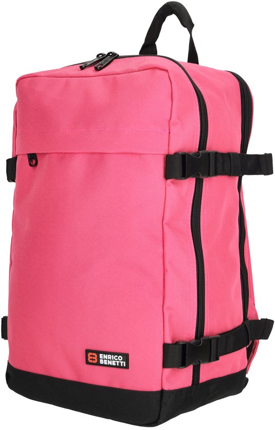 Sac à dos cabine/sous-siège Enrico Benetti Amsterdam 13 pouces, 20 L - 54688 - Fuchsia