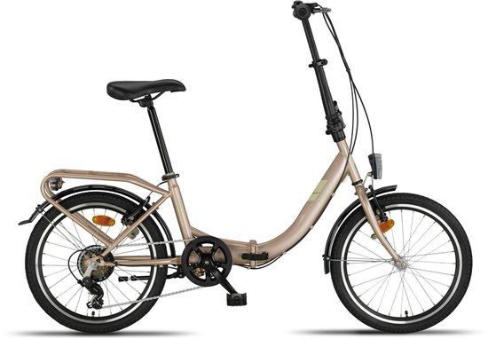 Pacto Eight Vouwfiets 6v Roze Folding Bike Plooifiets Lage Instap Shimano 20 inch van PACTO — afbeelding 3