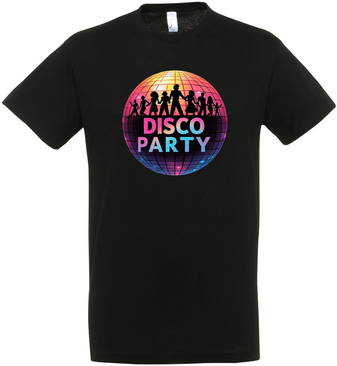 Disco Party T-shirt– Disco – Zwart – Jaren 70/80/90 – Disco T-shirt Unisex – Disco T-shirt Heren – Feest cadeau – Verkleed T-shirt - Party – Grappige shirt - Foute Party – Maat XXL