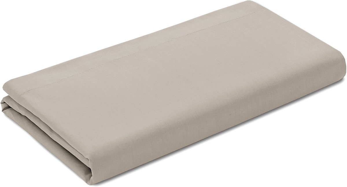 VISION Laken - 100% katoen: zacht en soepel - Beige - 240 x 300cm - tweepersoonsbed - Oekotex gecertificeerd
