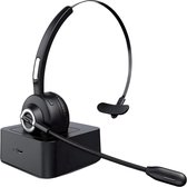 Nince Draadloze Headset met Microfoon – Bluetooth Headset – Draadloos – Voor Laptop, PC & Smartphone – Zwart