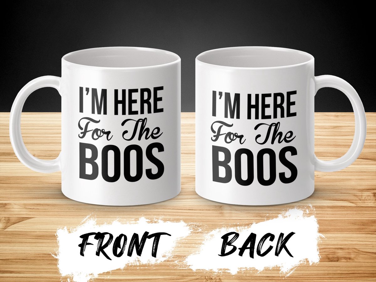 Halloween Mok, Geestige Mok, I'm Here For The Boos, Halloween Geschenk, Feest Mok, Geschenk Idee, Grappige Koffiemok, Koffie Cadeau
