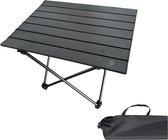Recalma Campingtafel Inklapbaar - Campingtafel Lichtgewicht Zwart - Picknicktafel Kinderen Aluminium Tafelblad - Camping Tafel incl. Opbergtas - 55x41x40 cm