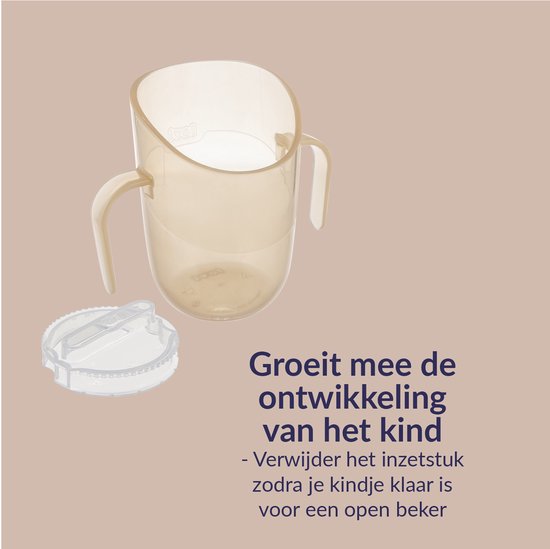 Difrax LOVI Genius Oefenbeker - Roze van Difrax — afbeelding 3