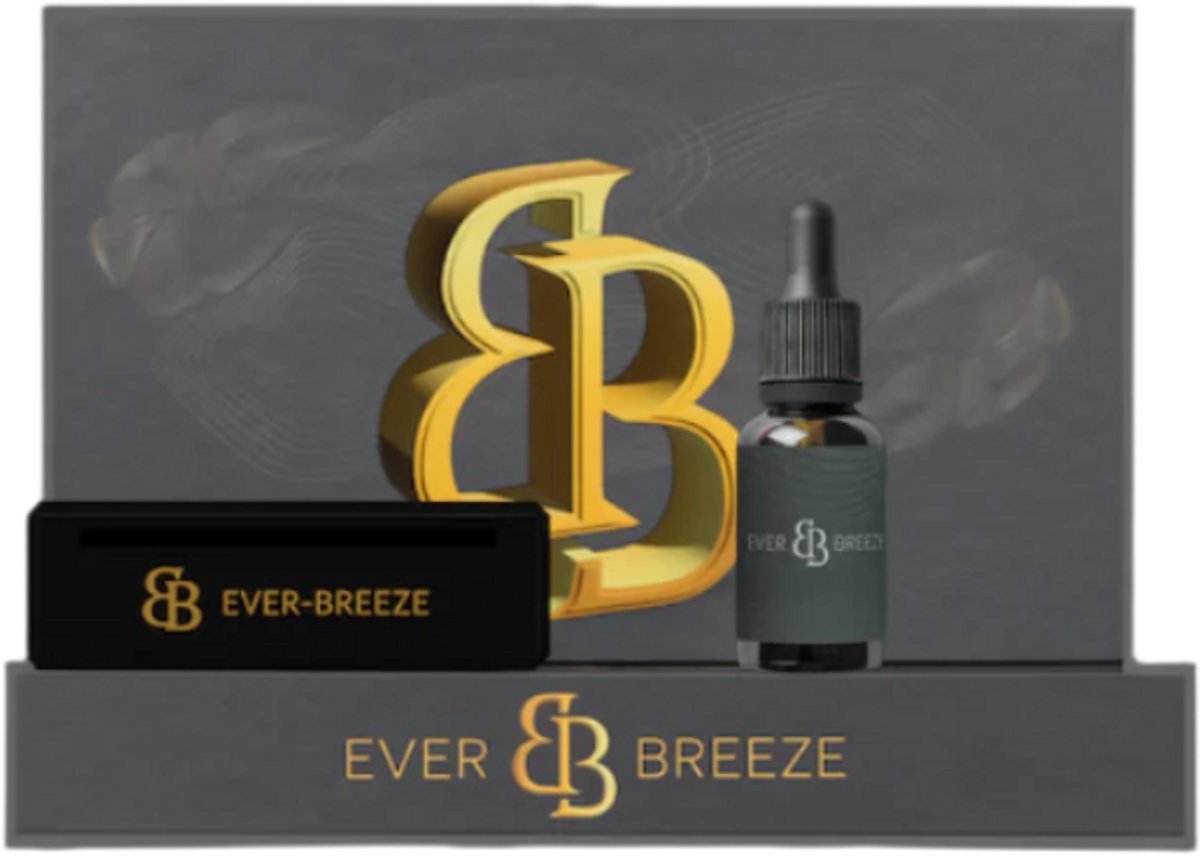 Ever-breeze Dark Oudh Starter Pakket - Intens Oosters Auto Parfum met Diffuser - Agarhout, Sandelhout en Wierook - Premium Luxe Verpakking