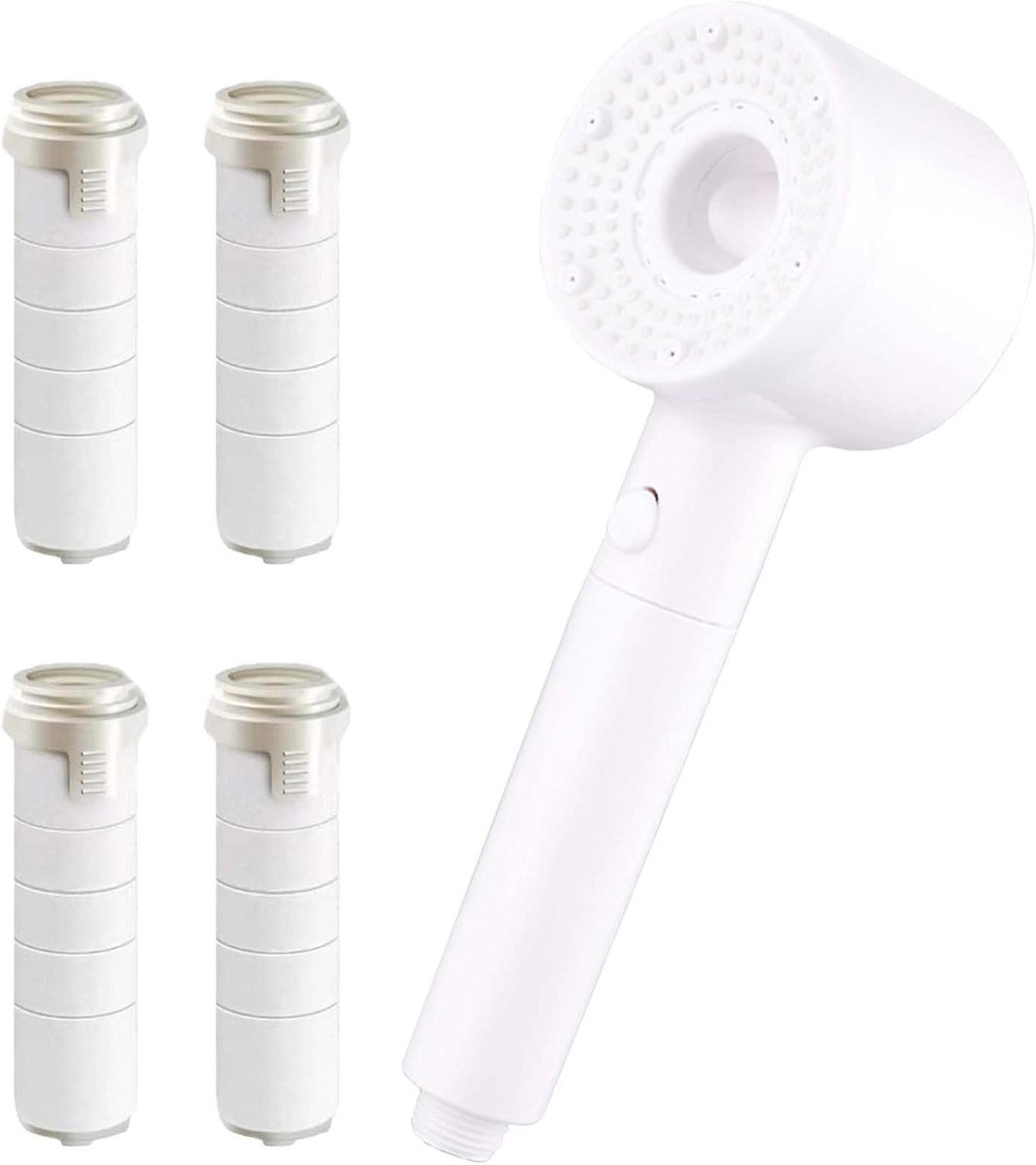 Universele douchekop - Verbinden 1/2 Inch Interface - Hogedruk met Filter - Wit - Douche Accessoire - Waterbesparend - Badkamerbenodigdheden