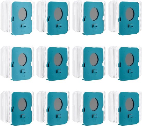 Lot de 12 Sacs d'aspirateur compatibles avec la station de Clean Samsung Bespoke Jet VCA-ADB95 VS20A95923W. Pièces détachées - Sacs d'aspirateur filtrants pour aspirateur VCA-ADB95