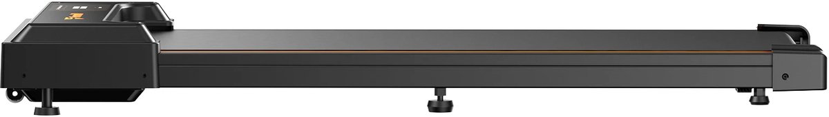 Loopband inklapbaar - Loopband - Walking pad - 1-6km/u - Mini - Loopband voor thuis-kantoor - Schokabsorptie - Zwart - Oranje