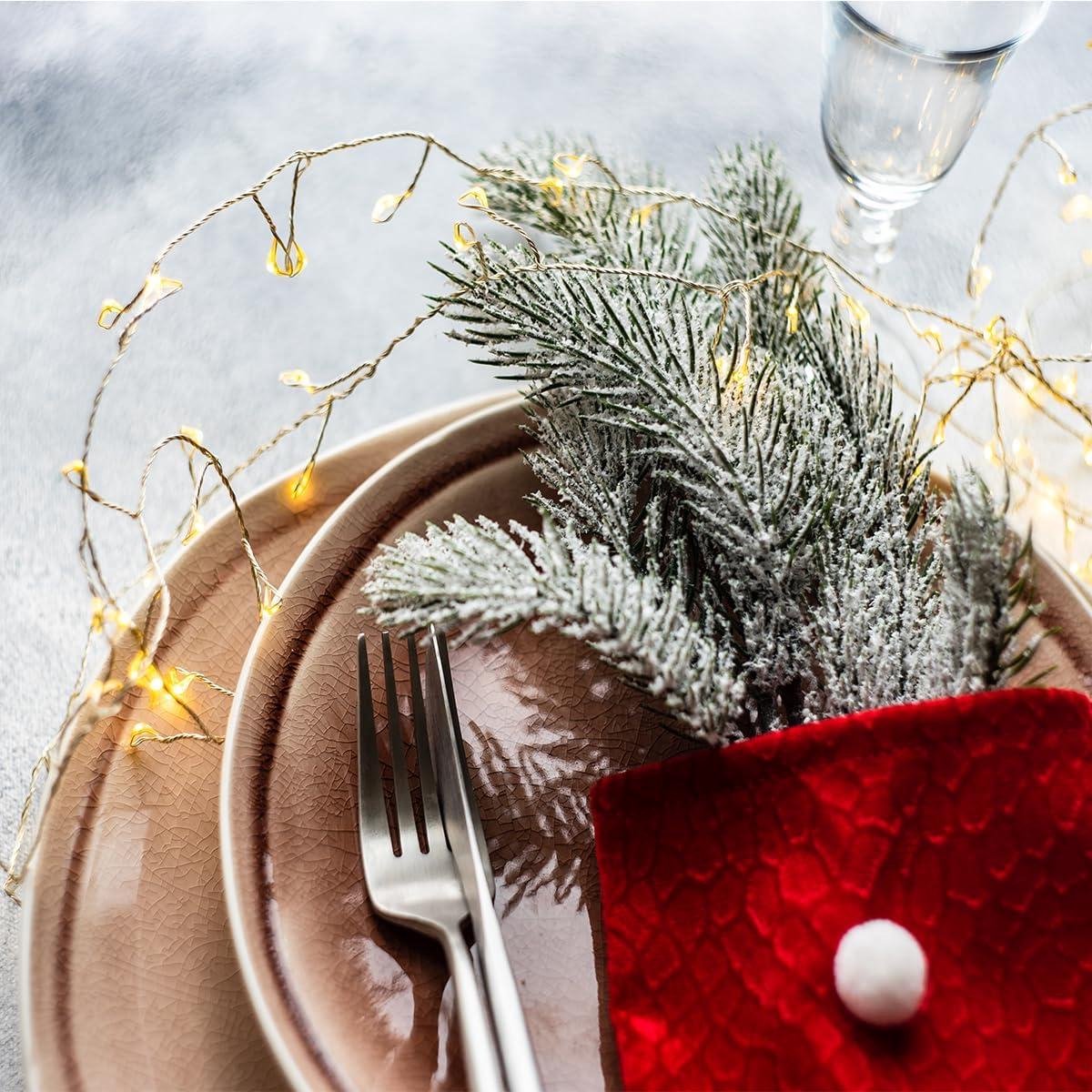 JUOPZKENN 10 stuks Kerst Glitter Kunstmatige Dennennaalden, Glitter Takken Bladeren Nep Bloemen Picks Dennenstam Faux Kerstboom Takken Xmas Nep Bloemen voor Kerstboom Kransen DIY Decor (Goud JUOPZKENN 10 stuks Kerst Glitter Kunstmatige Dennennaalden, Glitter Takken Bladeren Nep Bloemen Picks Dennenstam Faux Kerstboom Takken Xmas Nep Bloemen voor Kerstboom Kransen DIY Decor (Goud