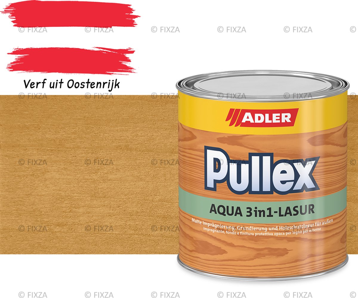 ADLER Pullex Aqua 3in1 Houtbeits Buiten – Transparante Beits – kleur Oh La La! – 750ml – Impregneer, Grond- & Eindlaag in 1