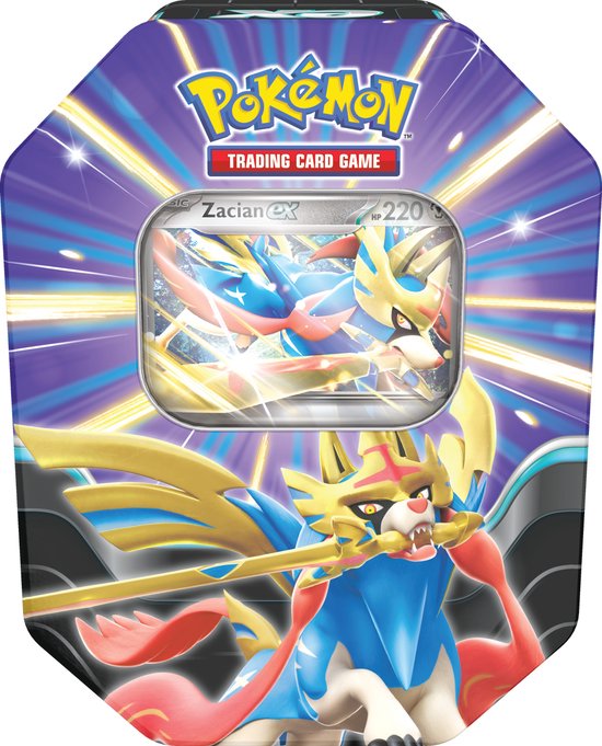 POK TCG Slashing Legends ex Tin - Zacian