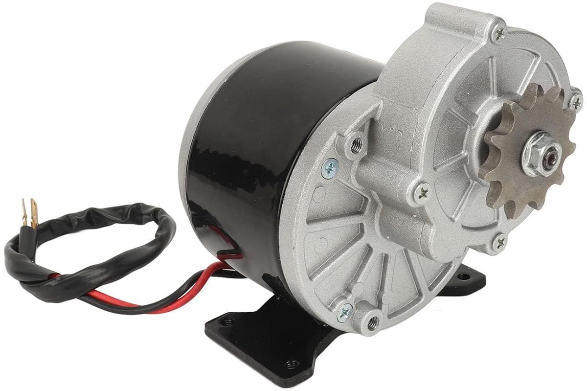 Allecto Plus - Elektrische Motor 12 V 500 W Aluminium 11 Tandweerstand Motor voor Motorfiets Vervanging met Hoge Prestaties.