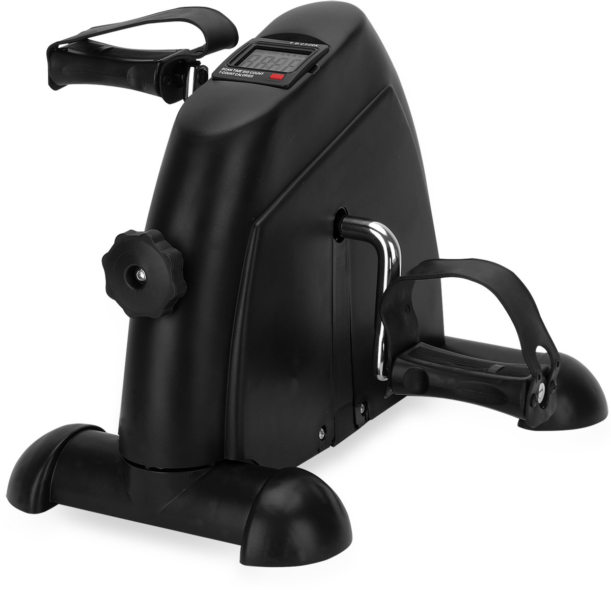 Fitby Bureaufiets - Stoelfiets - Hometrainer - Mobiliteitstrainer - LCD Monitor - Fitness Fiets - Zwart