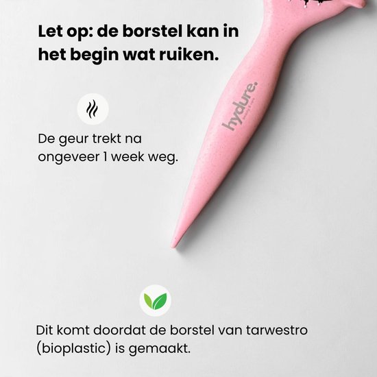 Hydure Define Brush Curl - Krullen Borstel - Haarborstel voor Krullend Haar - Curl Brush - Curl Defining Brush - Roze
