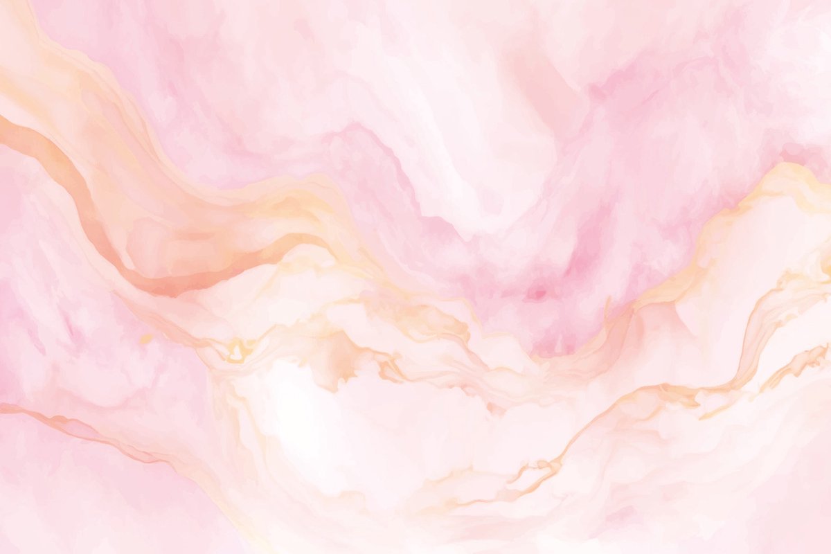 Fotobehang aquarel marmerontwerp in goud roze