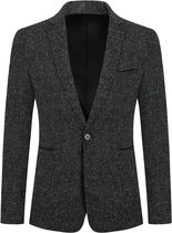 ALLTHEMEN Heren Zakelijk Jas Sportieve Slim Fit Blazer - Vrijetijdsjasje Kostuumjas - L