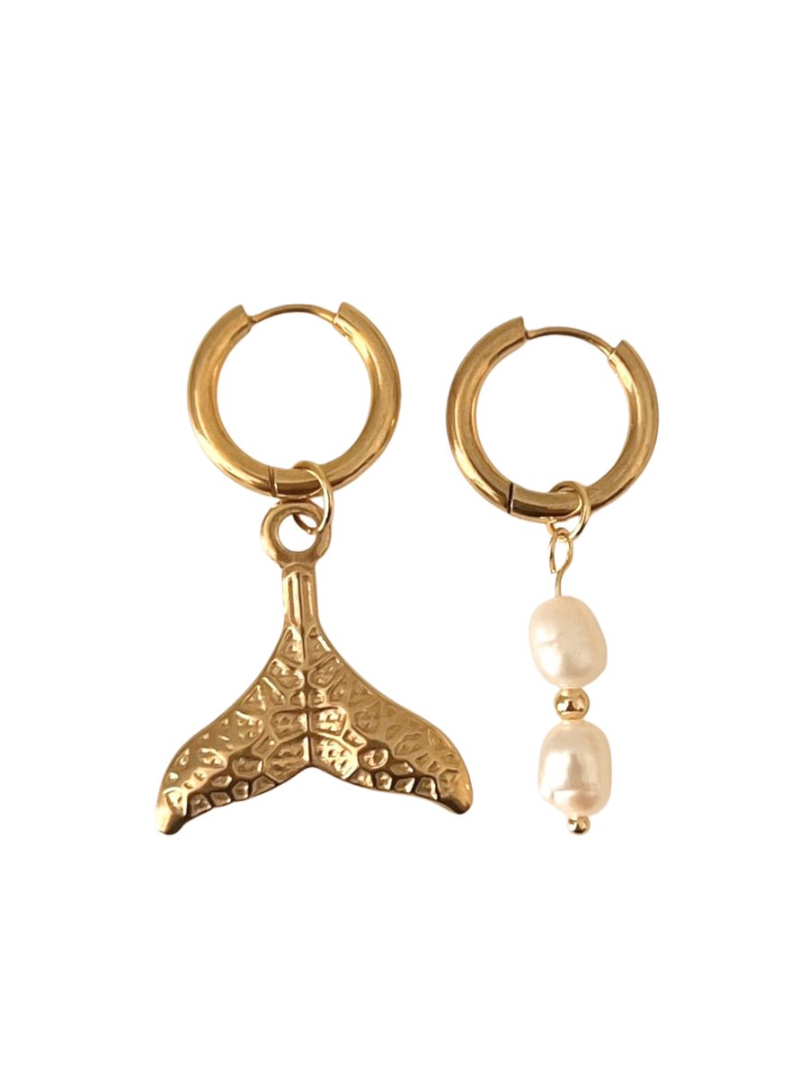 Cliste Couture - Ocean Whispers Oorbellen Set - Sieraden - Oorbellen Dames - Verguld - Oorbellen