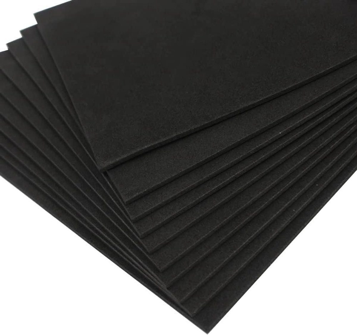 Allecto Plus - 6 stuks zelfklevende schuimplaten 3mm - Vloerbeschermers Meubelpads - Antislip Neopreen Rubber - Isolatie Anti Vibratie - 300x200mm