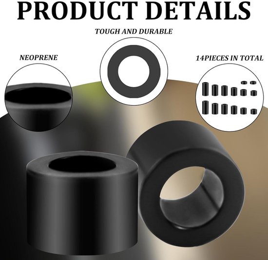 Sturiz 120 stuks afstandshulzen, M6, kunststof, afstandhouders, ABS, afstandhouders, kunststof, rond, afstandhouders, M6-5 x 11 mm, isolatie, sluitringen, zwart, voor het verbinden van printplaten