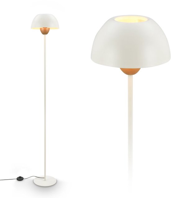 Landelijke houten vloerlamp Light & Living Ekerd zwart
