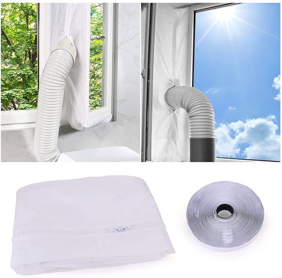 Raamafdichting airco 400×36 cm transparant raamverzegelaar voor standaard ramen zonder gereedschap