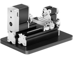 Mini-Draaibank Van metaal 70x130 Mm, Freesmachine met 20000 Tpm, 36 W Motor, 3-Klauwplaat En Beschermkap voor Nauwkeurige metaalbewerking