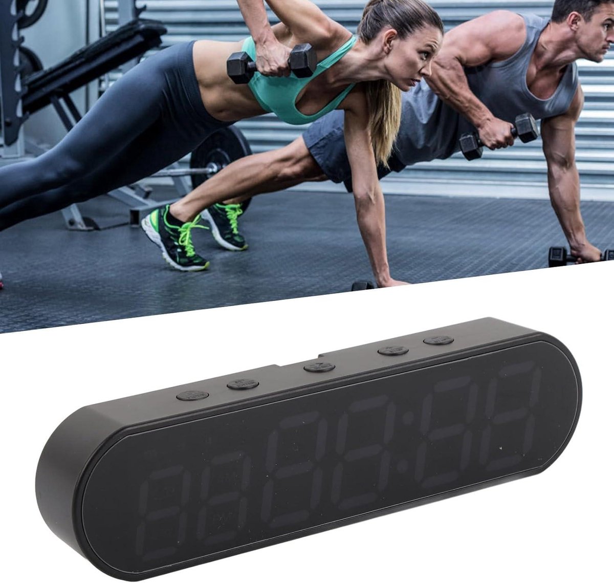 Gym Timer - Multifunctionele Draagbare Interval Workout Timer voor Boksen HIIT Fitness - 1000mAhUSB Fitness Sport Wekker met Bediening — cadeau in Sport & Outdoor - foto 4