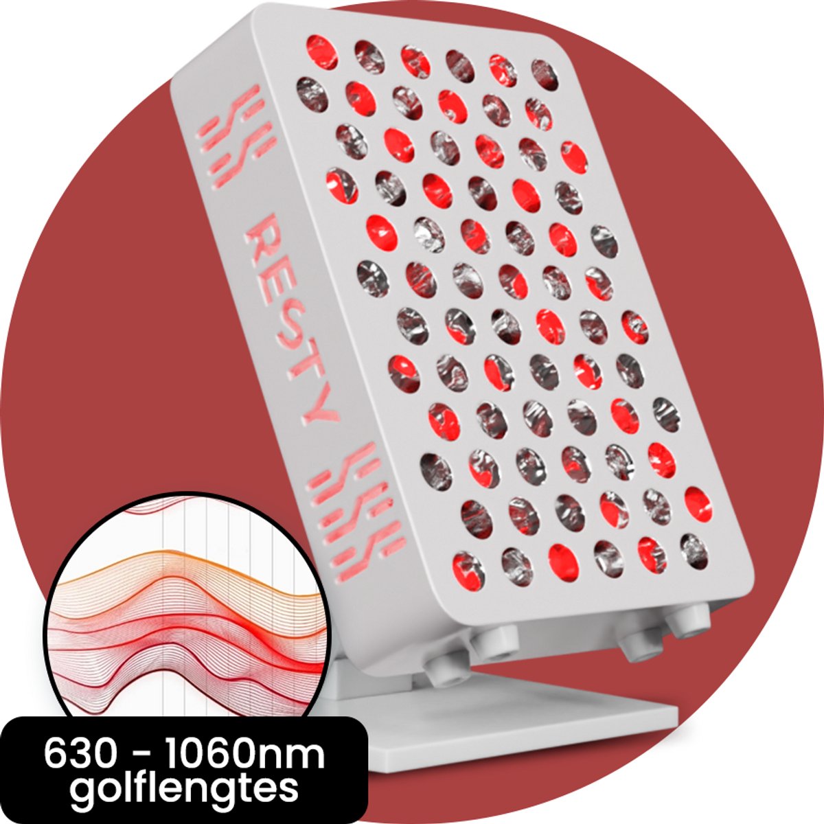 Resty Mars 600 Roodlichttherapie Paneel - 9 Golflengtes - 120 Watt