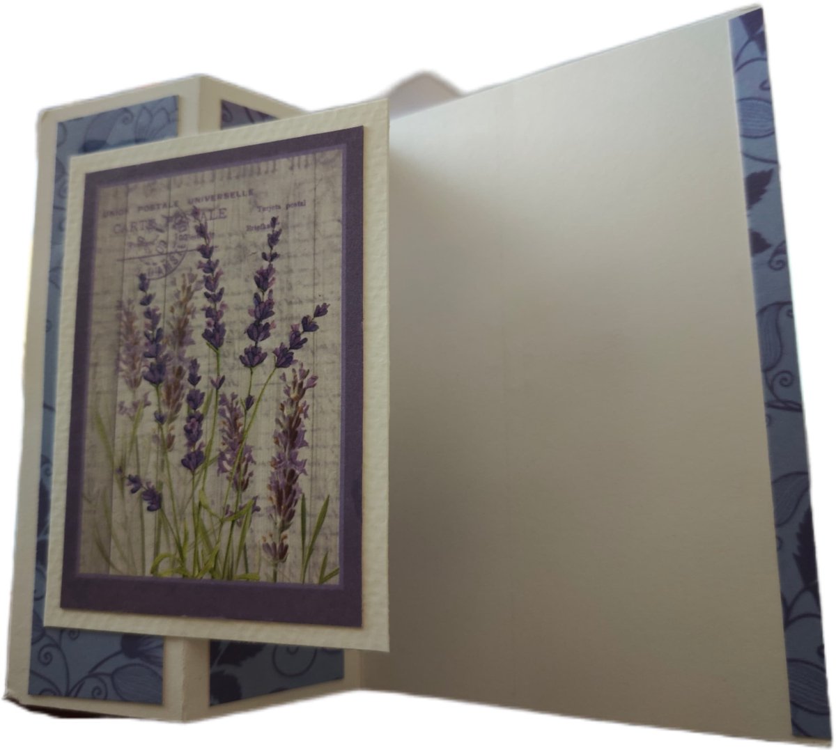 40% discount: Handgemaakte Wenskaart met Lavendel – Luxe Bloemenkaart voor Alle Gelegenheden (Handmade Lavender Greeting Card – Luxury Floral Card for Any Occasion)