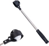 Telescopische Golfhengel Ball Retriever - 6.4ft - intrekbare golfbal-ophaalapparaat - Ball retriever - Automatische Vergrendeling - Compact Golfbalpick‑up & Golfaccessoire - zwart