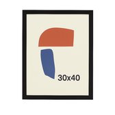 Riviera Maison - Fotolijst - Wheel On Rail - aluminium, mangohout - zwart - 48 x 3 x 29 cm