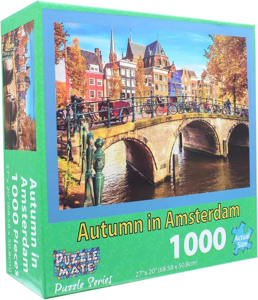 Puzzle Mate – Autumn in Amsterdam – Legpuzzel 1000 stukjes - 68,6 × 50,8 cm - 14+