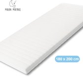 Maan matras® - Topper 180x200 - Topmatras - Topdekmatras- 8cm dik - HR Koudschuim - Afritsbaar en wasbaar - CertiPUR® Gecertificeerd - Medium Hardheid - Matrastopper