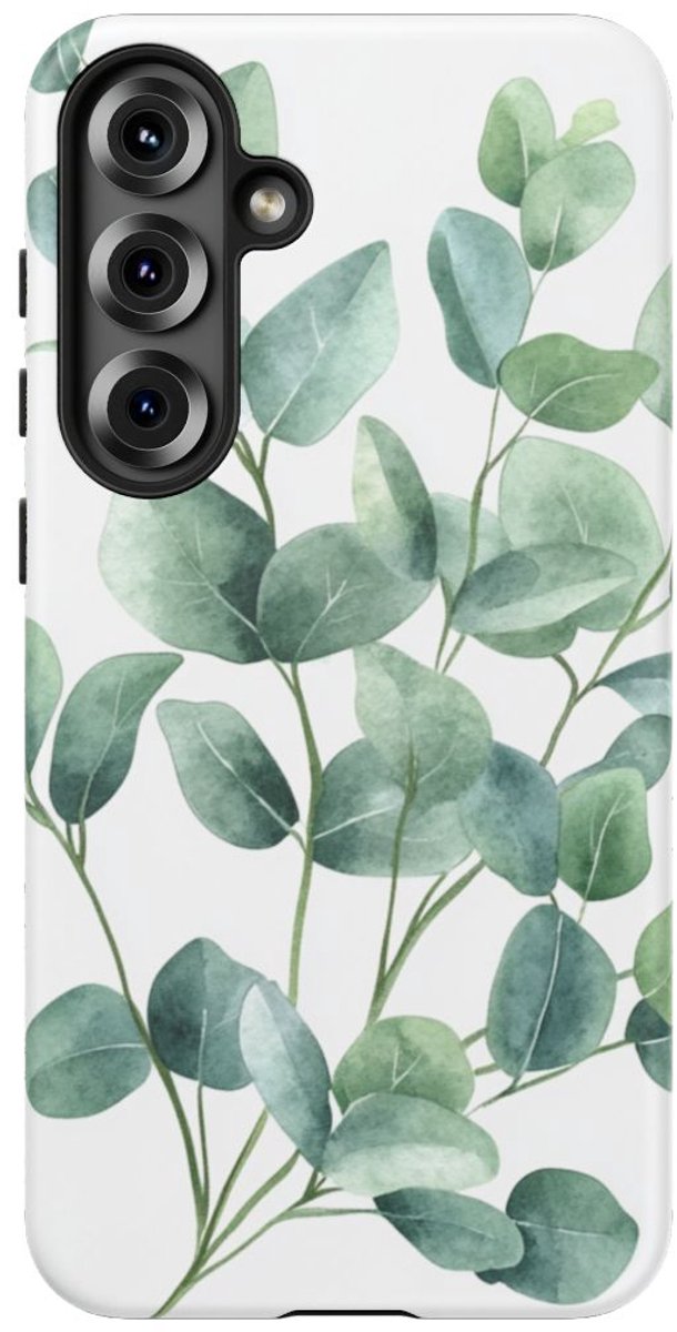 Aquarel Eucalyptusbladeren – Telefoonhoesje Geschikt voor Galaxy S25 Plus
