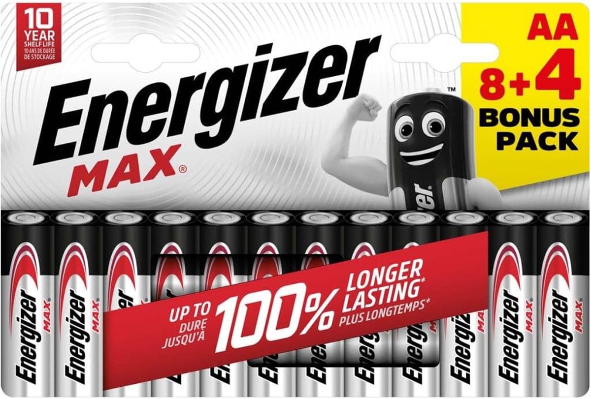 Alkaline-Batterij AA | 1.5 V DC | 12-Blister