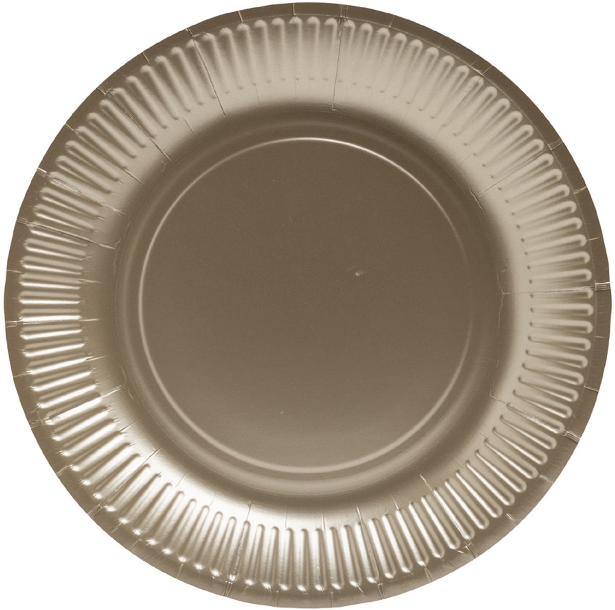 PROnappe kartonnen bord, rond, 230 mm, zilver