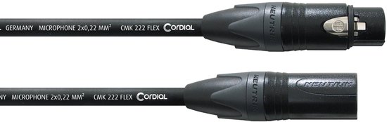 Cordial PEAK CPM 5 FM 5m XLR (3 broches) XLR (3 broches) Câble audio noir