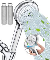 VITASENSE™ XXL Douchekop met Hoge druk en Filter - Doucheset Regendouche - 6 Sproeistanden - Waterbesparende douchekraan - Chroom