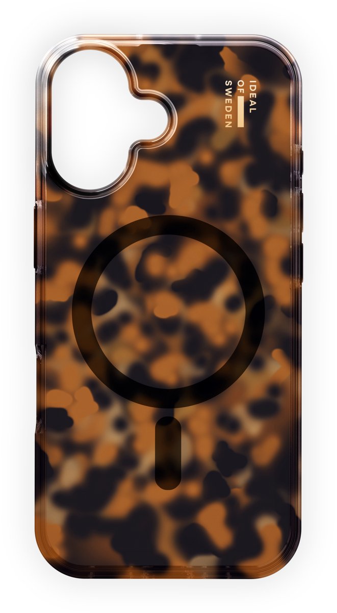 iDeal Of Sweden Clear Case met magnetische ring geschikt voor iPhone 16 Plus Tortoise