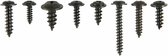 340 pièces - Vis - Vis autotaraudeuses - M3 M3.5 M4 M4.8 - Acier au carbone - Zwart - Phillips - Avec boîte d'assortiment