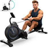 Flowsense Roeimachine - Inklapbaar Roeiapparaat- Geluidsstil - Magnetische Roeitrainer Fitness - Roeitrainers - 16 Weerstandniveaus - LCD Monitor