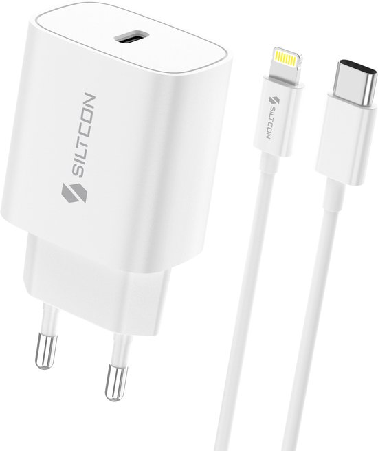 Siltcon® 35W Super Snellader - Geschikt voor Apple Lightning - Geschikt voor 14/13/12/11/Xr/Xs/Xs/8/7/6/5 - Incl. 2 Meter Kabel