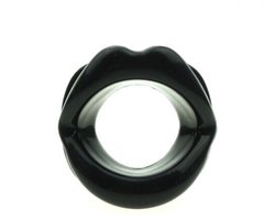 Nooitmeersaai - Mondknevel lippenvorm - Siliconen - Zwart - One-size
