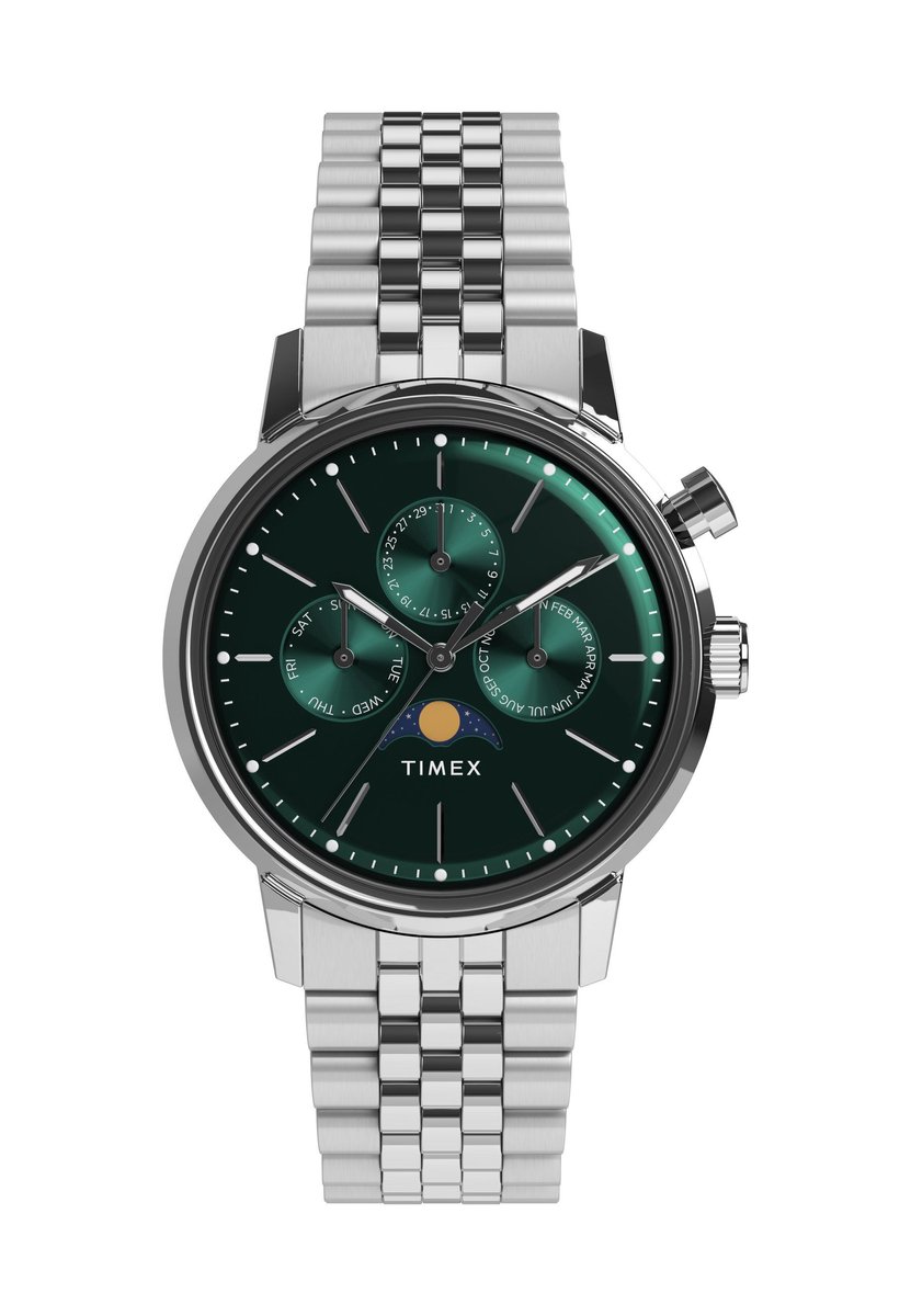 Timex Marlin® Jet Automatic 38Mm Fabric Strap Watch Quartz Chronograaf Horloge Edelstaal Kast 100%: Roestvrij Staal | Armband 100%: Stof 38 mm TW2Y06300AJ, TW2Y09900AJ