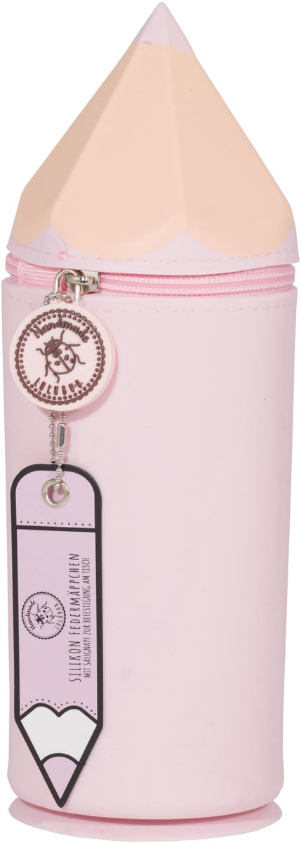 Lulubug Siliconen Etui - Roze | Zachte siliconen etui voor pennen | Etui en pennenhouder | Dieren etui, etui