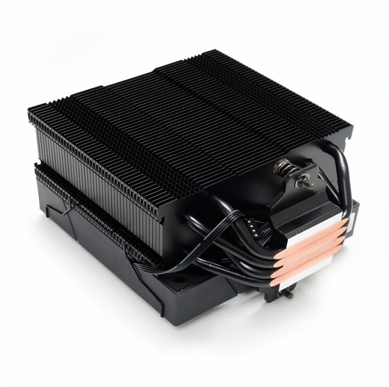 Refroidisseur de processeur - Zwart - 4 caloducs en cuivre Intel LGA 1851/1700/1120/115x - AMD5/4 - TDP 190 W - 89,5 pi³/min - Ventilateur 120 mm FDB - PWM 4 broches - 35,3 dB(A)