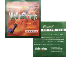 WK Vioolsnaren – Aluminium-Magnesium Legering – Set voor 3/4 tot 4/4 Viool – Duurzaam, Anti-Roest & Flexibel