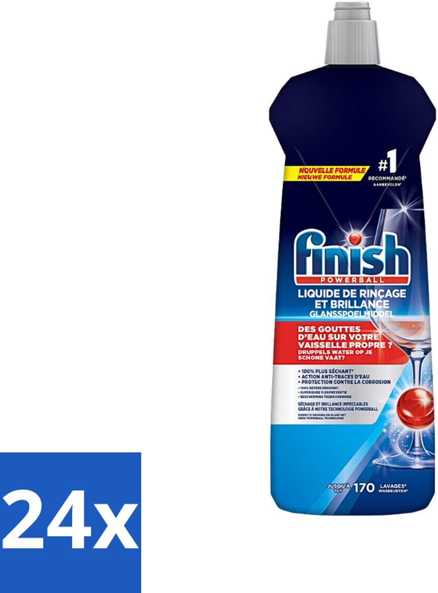 Finish – Glansspoelmiddel – Citroen – 800 ml - Voordeelverpakking - 24 stuks