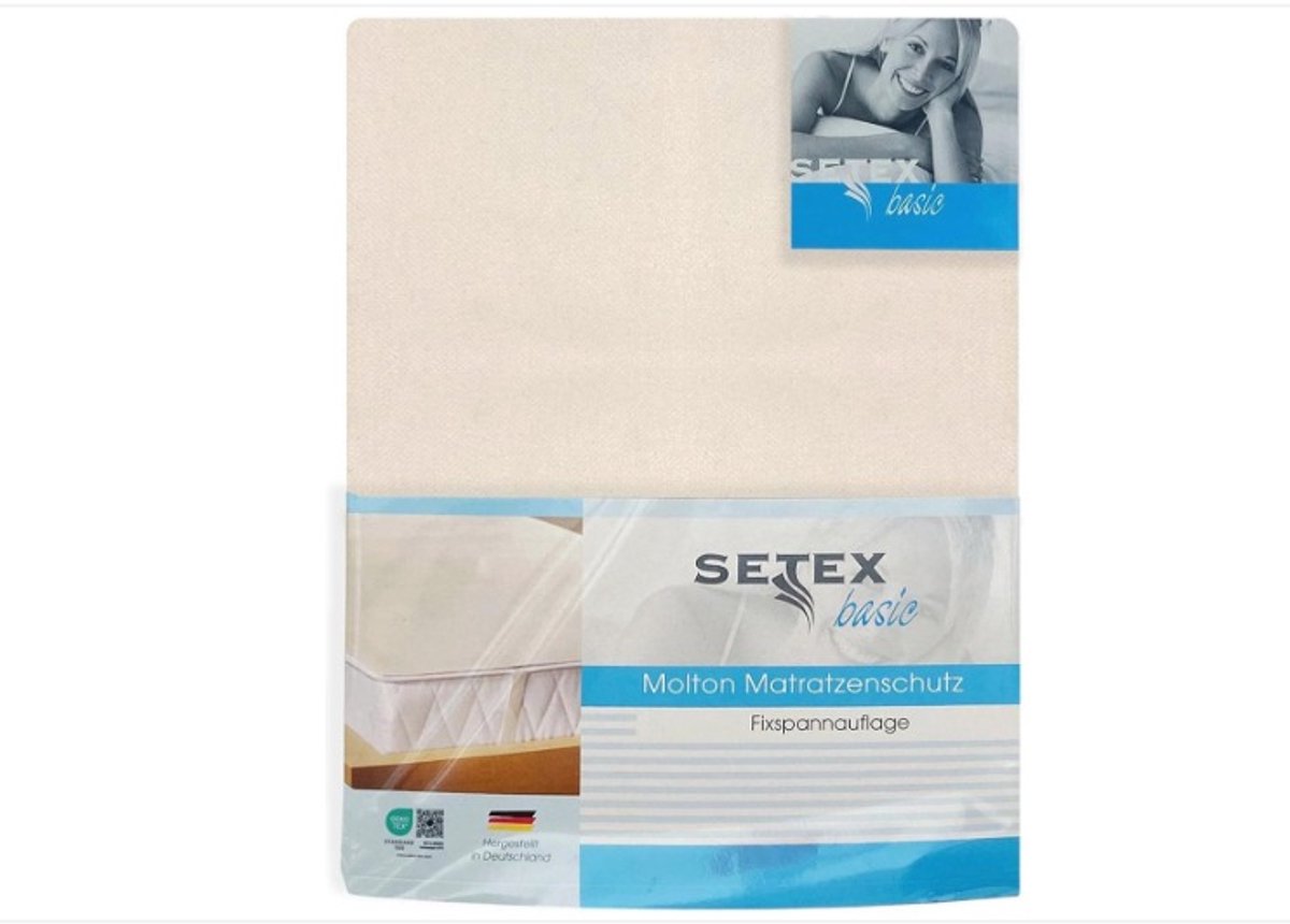 WNHB® Molton Matrasbeschermer 180x200 cm - 100 Procent Katoen - Met Hoekelastiek - Ademend en Zacht - Bescherming Matras