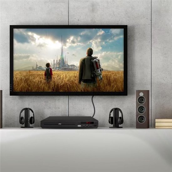 EXCITAT DVD speler - DVD speler usb - multifunctionele speler - met AV kabel, CD speler, met afstandsbediening van Excitat — afbeelding 3